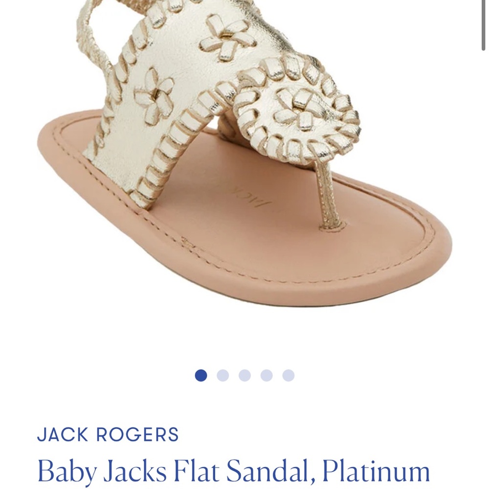 Jack Rogers Baby Jacks Sandal - Metallic Gold